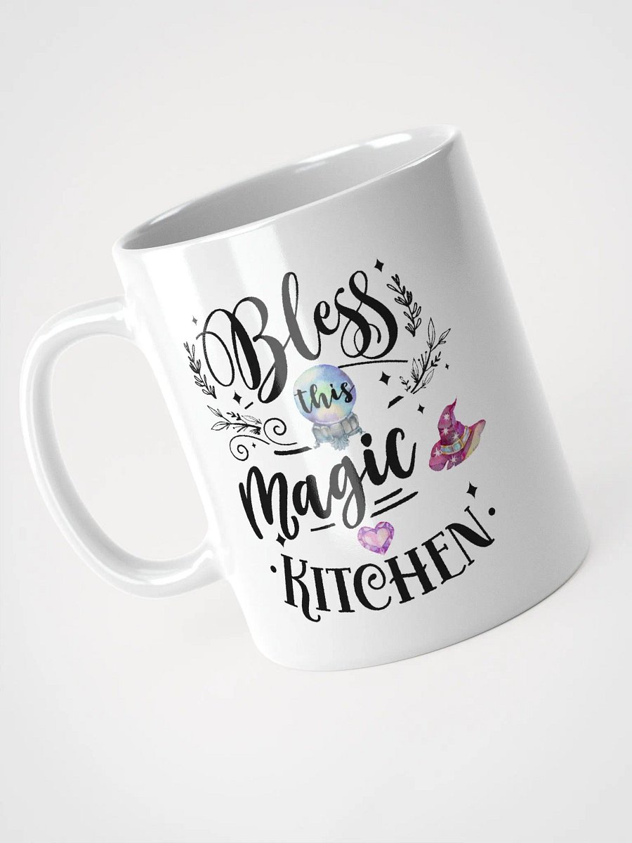 Bless This Magic Kitchen WHITE GLOSSY MUG - Witchy, Kitchen Witch, Magic Kitchen Gift product image (3)
