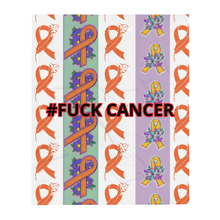 #fuckcancer blanket product image (1)