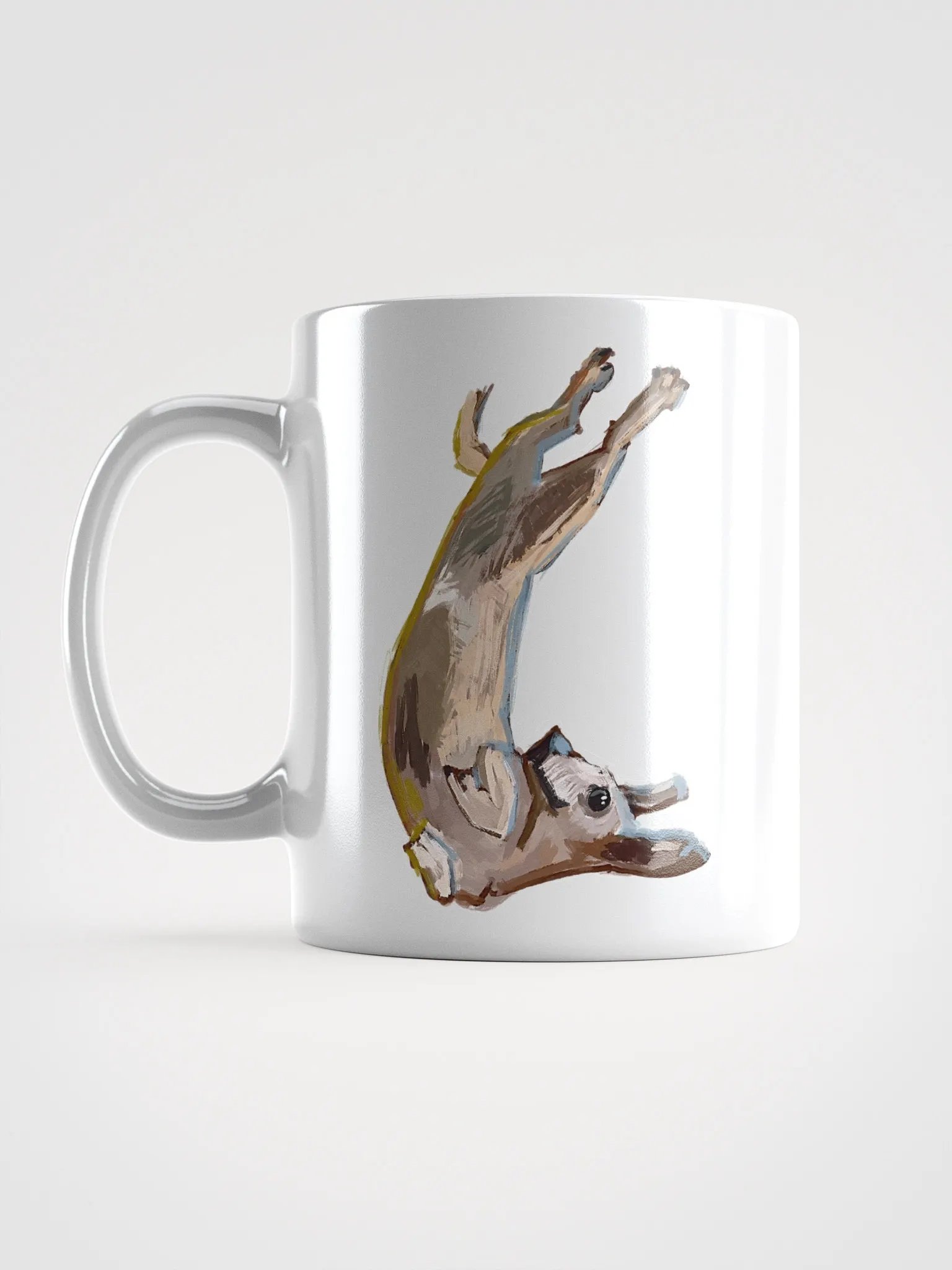 Orejas being cute painting, White Glossy Mug product image (16)