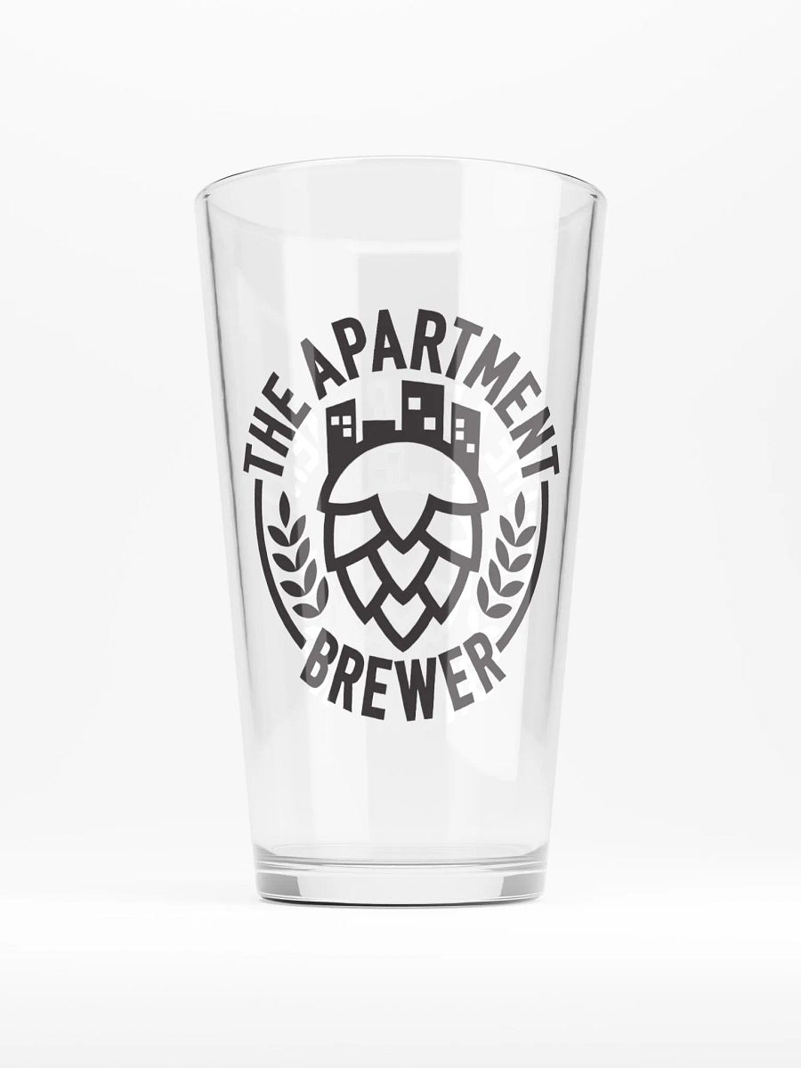 Main Logo Pint Glass (Black) product image (1)