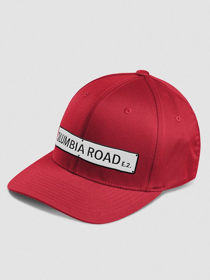 Columbia Road E.2. Street Sign Flexfit Cap (Red) product image (2)