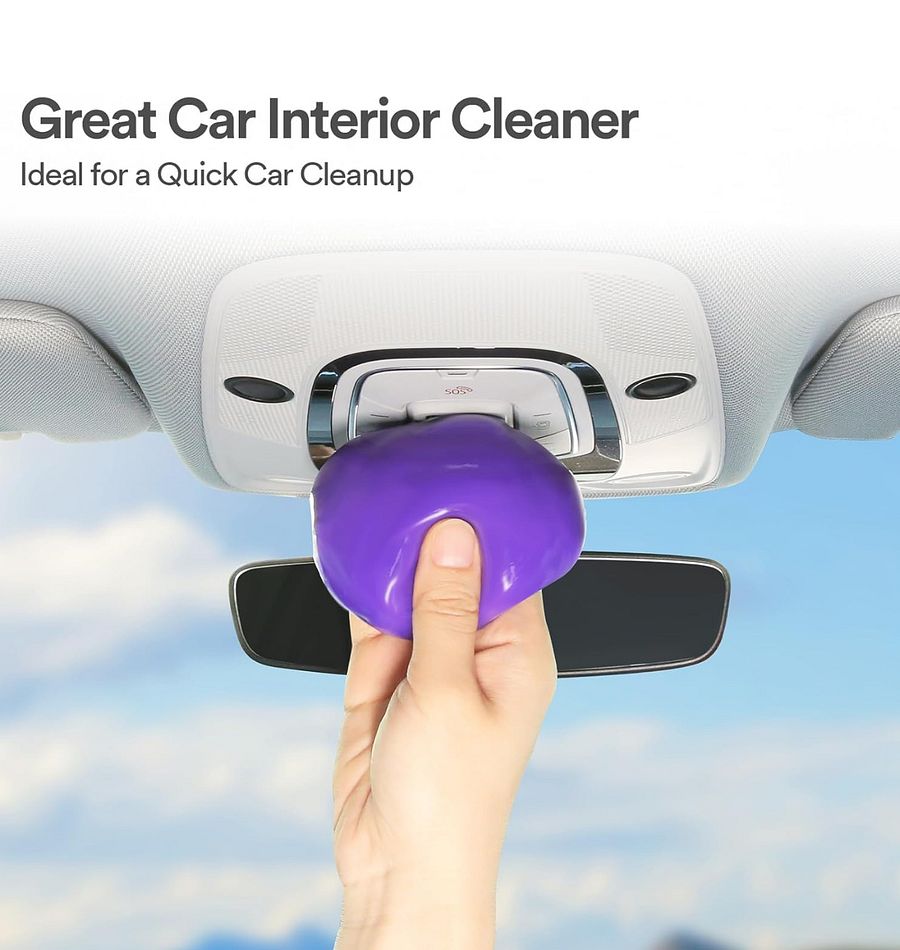 Dont touch my car Cleaning Gel ( Detailing Putty Auto Detail Tools Interior Cleaner Slime Crevice Accessories Keyboard Purple ) product image (5)