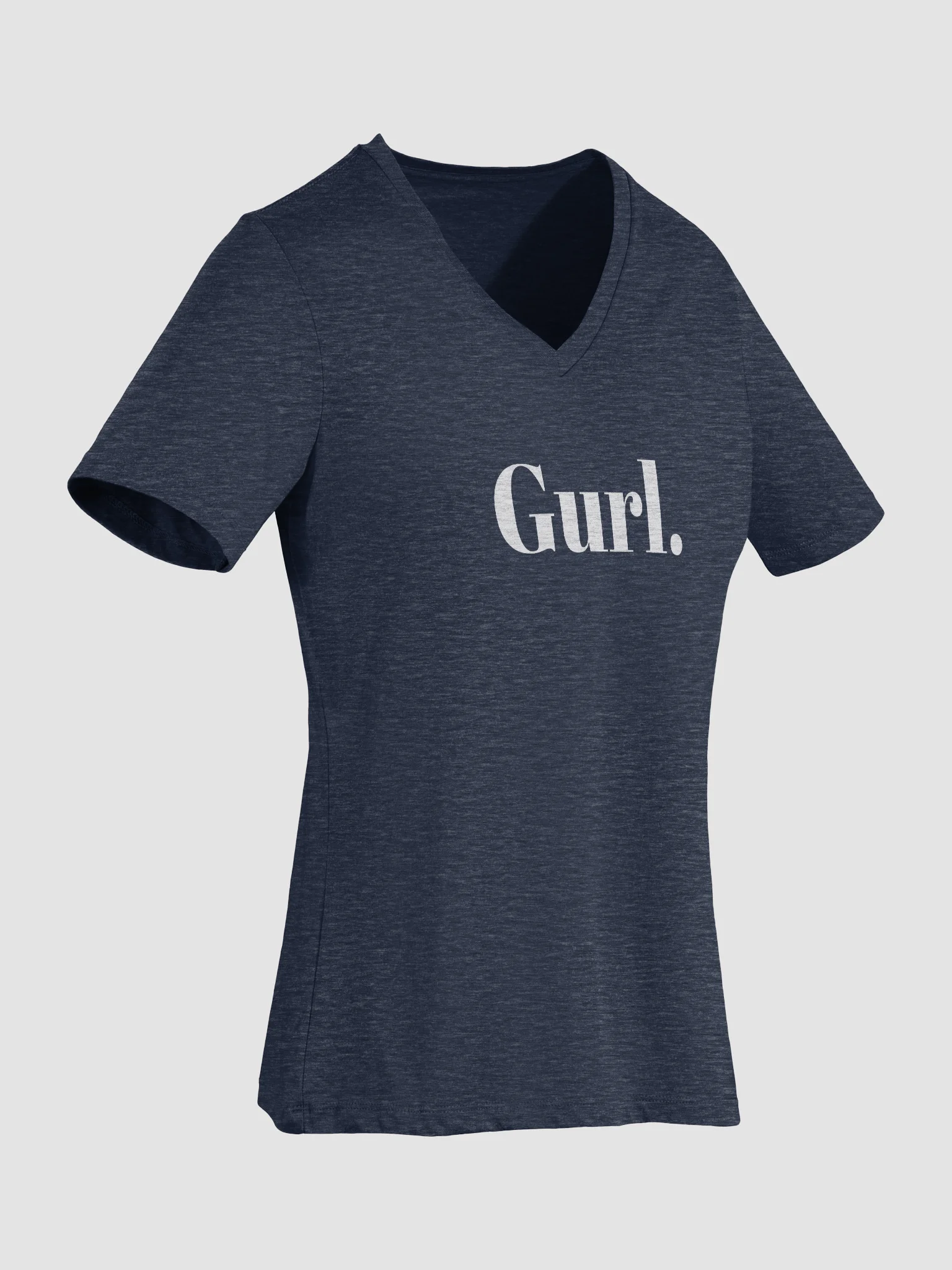 Gurl Relaxed V-Neck Tee - White product image (13)