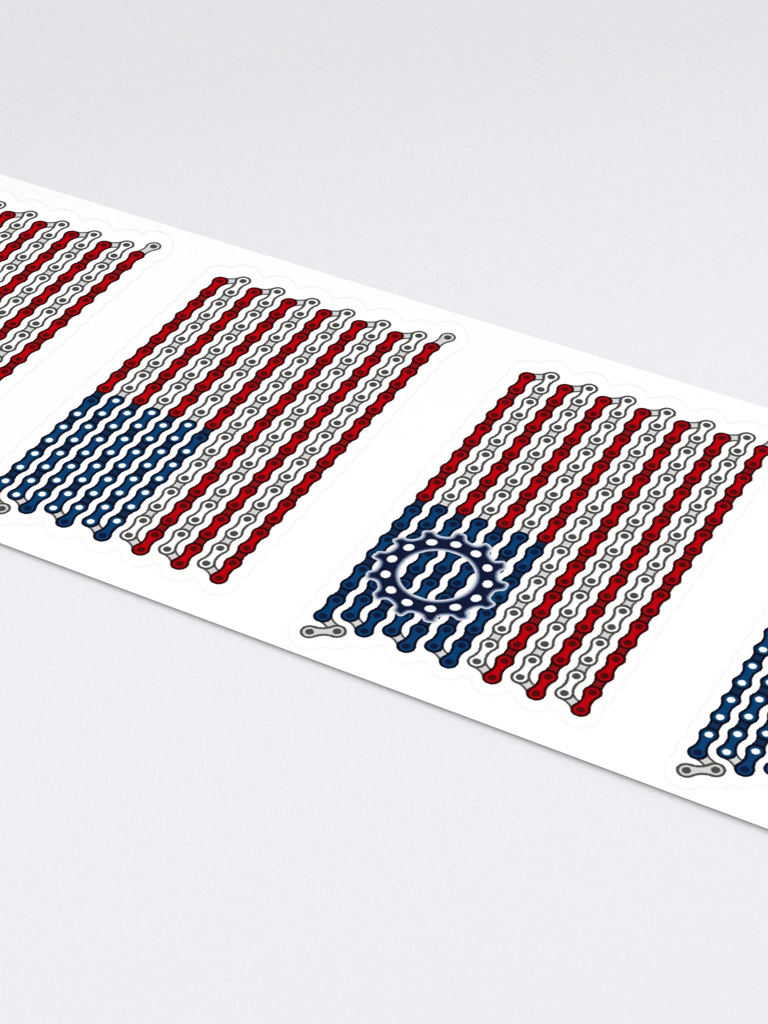USA Dual Bike Chain Flag Sticker 6 Pack product image (4)