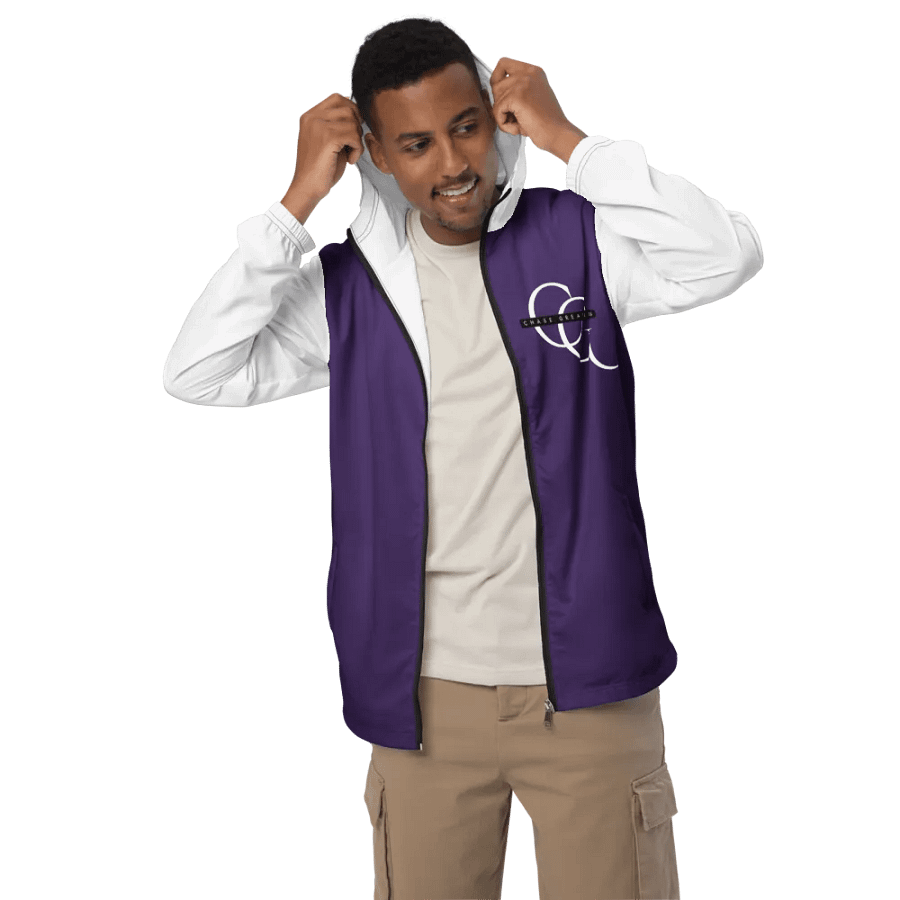 CG Purple Windbreaker White Sleeves product image (3)
