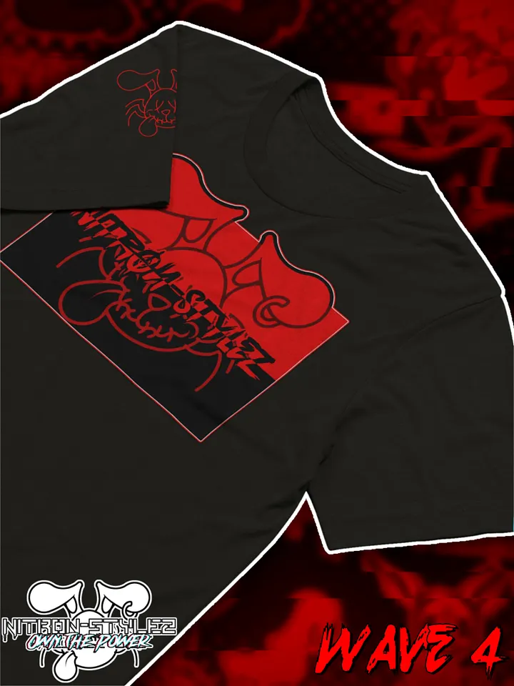 Wave 4 - Black and Red Logo Split product image (1)