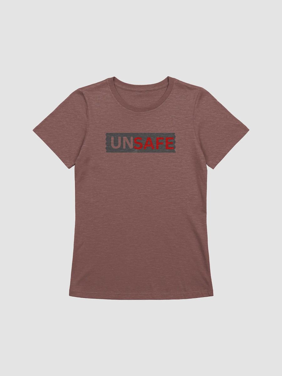 Women's Supersoft Relaxed-fit T-Shirt Un Safe Lettering product image (3)