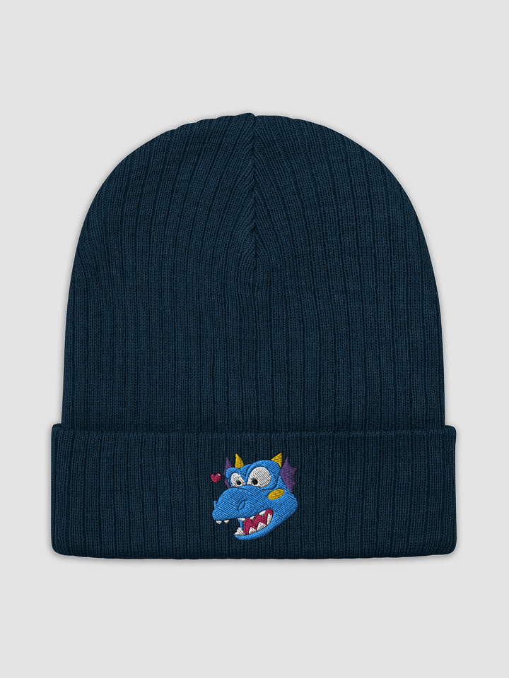 Love Dragon Blue Recycled Cuffed Beanie product image (2)