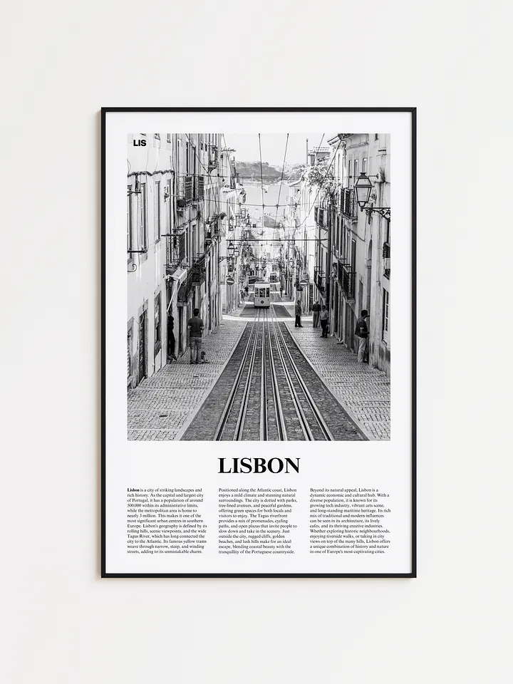 Lisbon 01 Newspaper Poster product image (1)