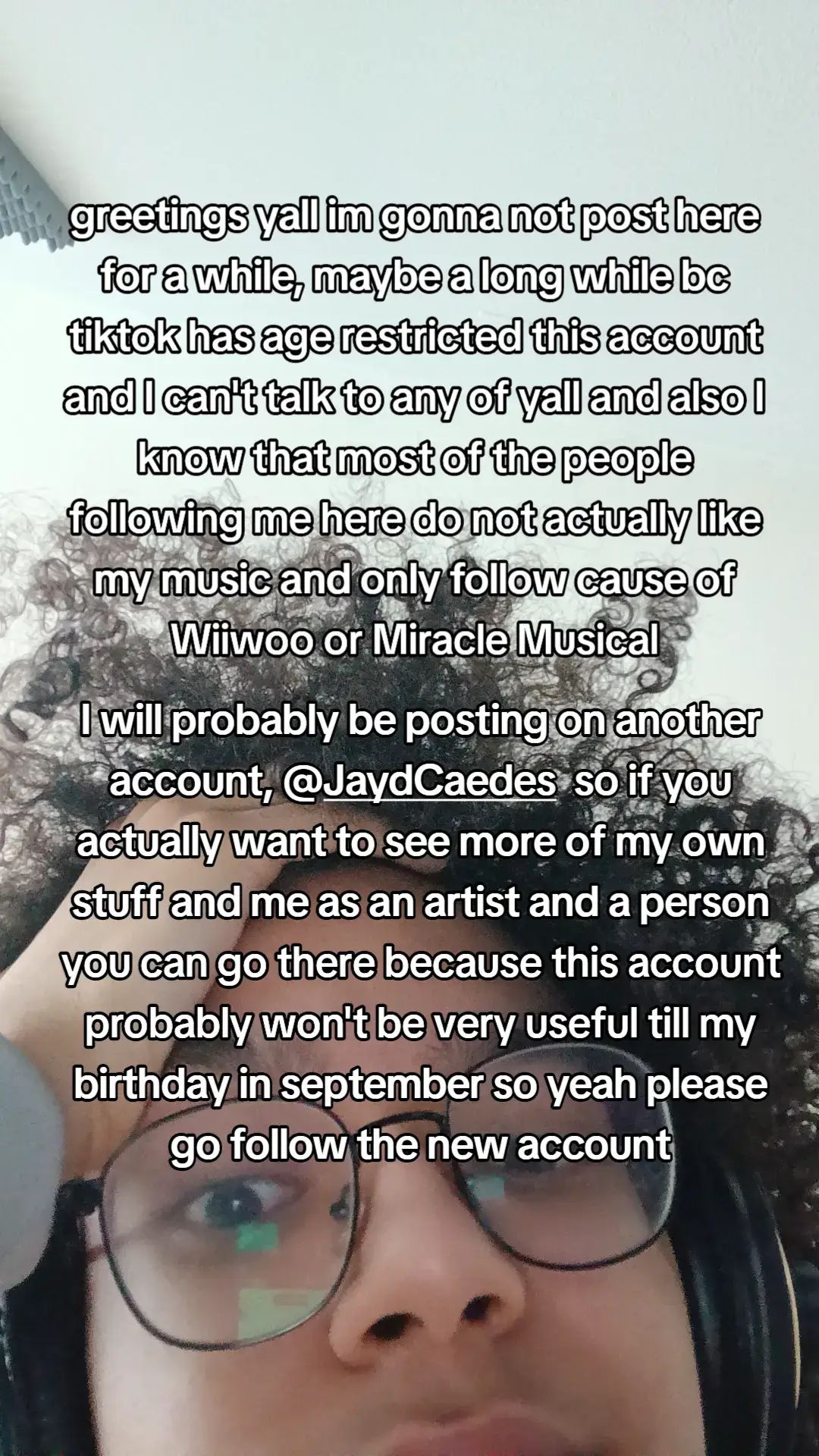 I was gonna post on both but there's no point, this account is mostly followed by Will Wood fans that do not actually listen to my own music so 🤷‍♂️ #fyp #artist #musiciansoftiktok #indie 