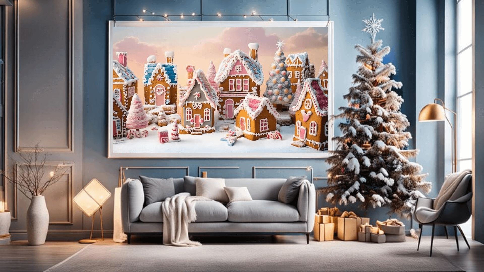 Gingerbread Cottage in Winter Wonderland - Frame TV III product image (3)