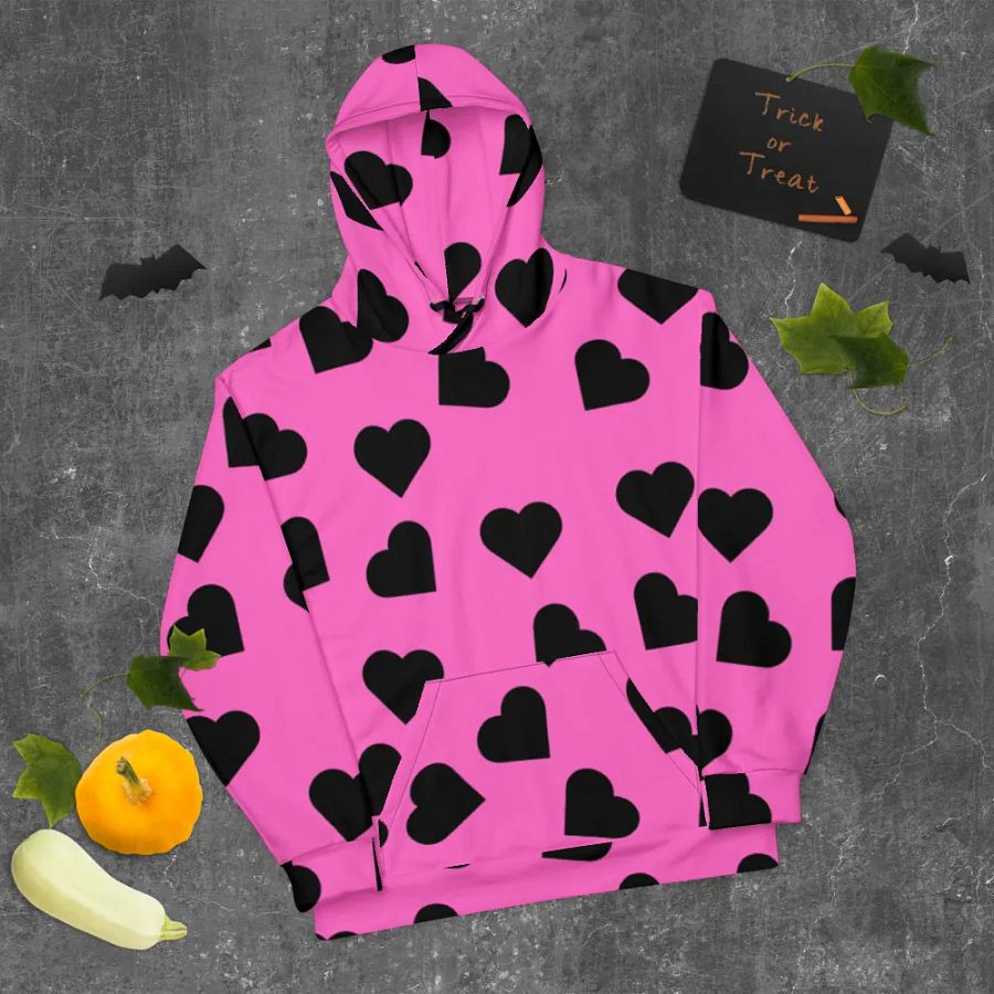 Love Pattern Unisex All Over Print Pull On Hoodie product image (9)