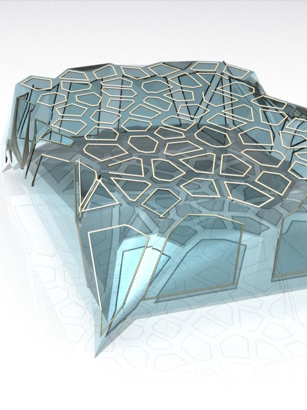 Voronoi Pattern Parametric Furniture Design Grasshopper Rhino Files Download product image (3)