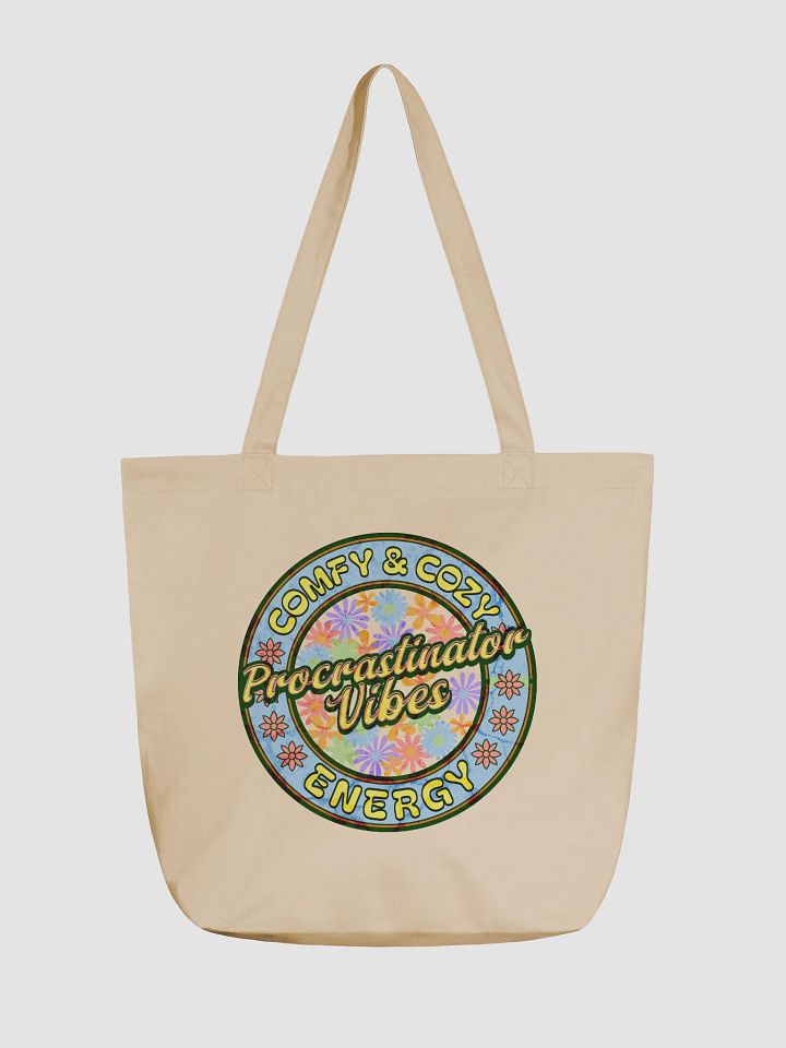 Procrastinator Vibes Comfy And Cozy Energy Eco-Friendly Tote product image (5)