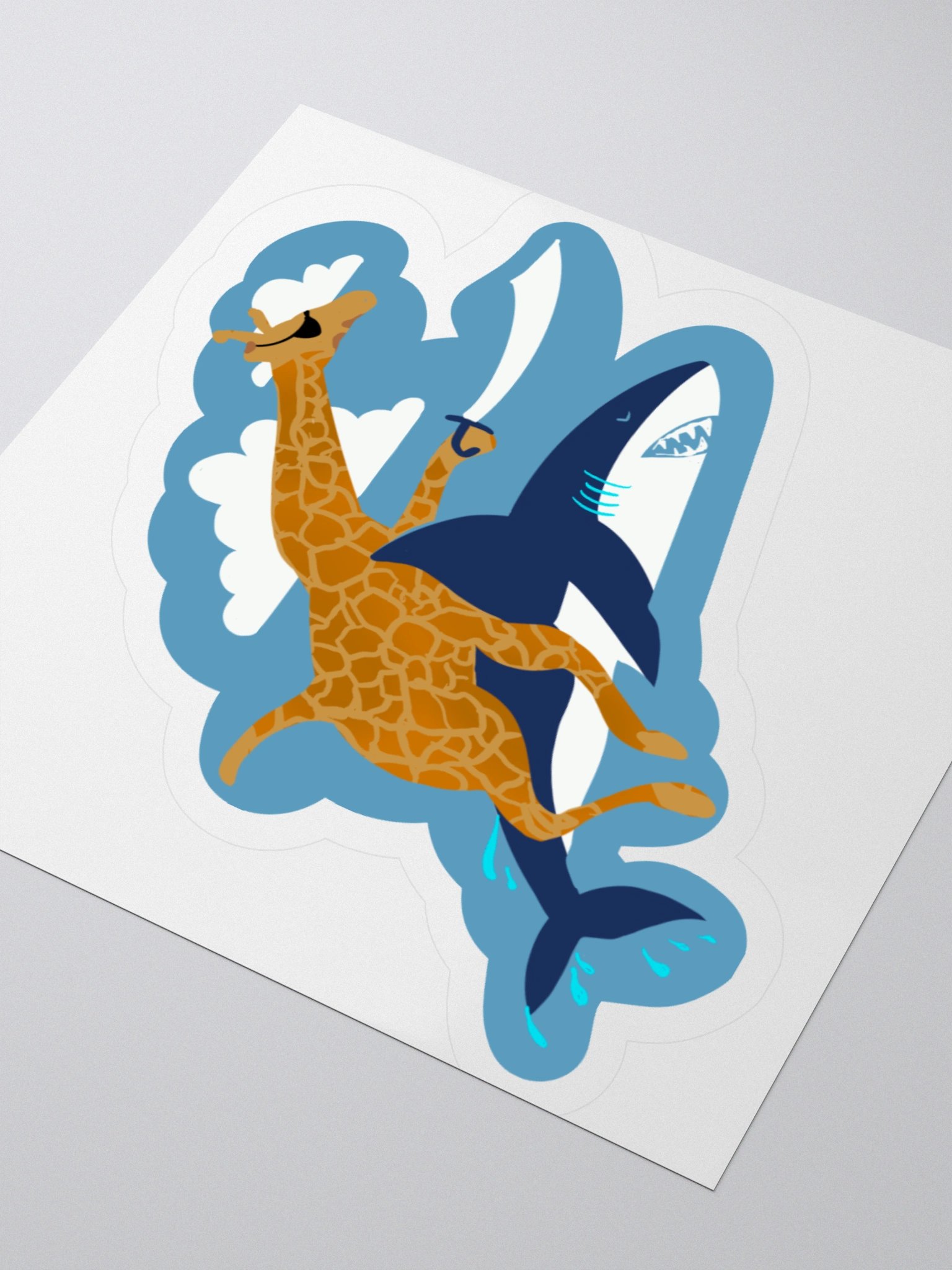 Giraffe Attack! Sticker product image (3)