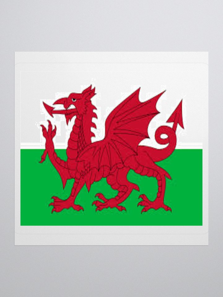 Wales Flag Sticker | Red Dragon Design | Durable Vinyl | 3 Sizes product image (3)