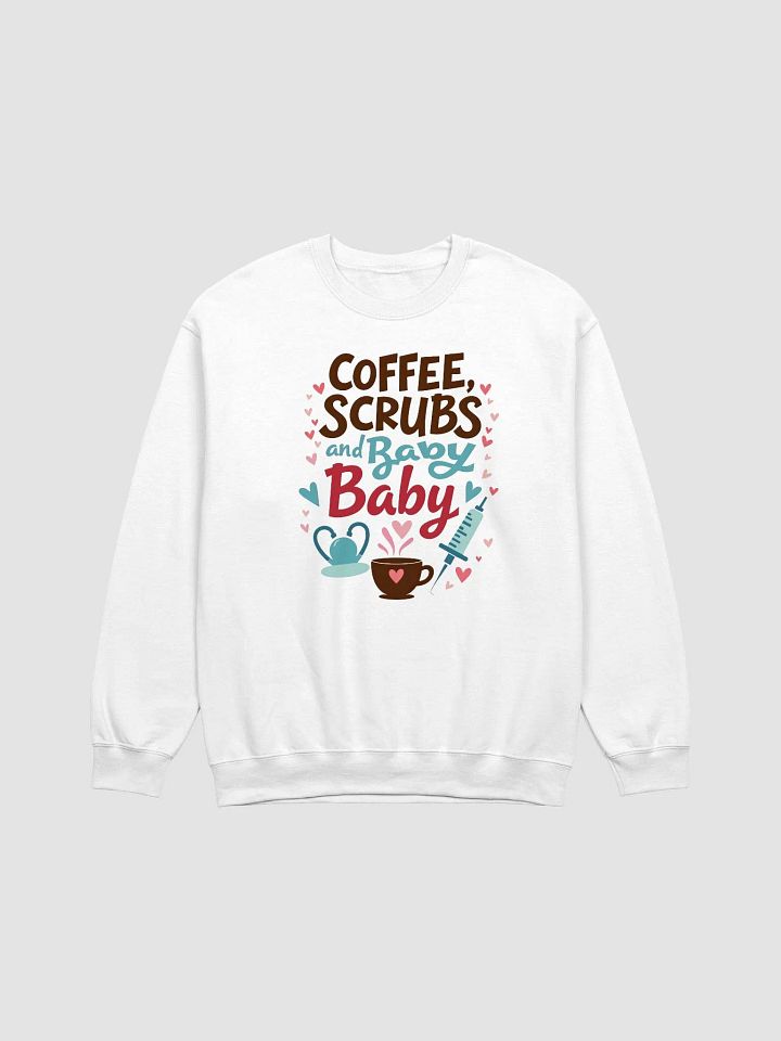 Medical Mama ,Medical-themed Coffee and Scrubs Crewneck Sweatshirt product image (4)