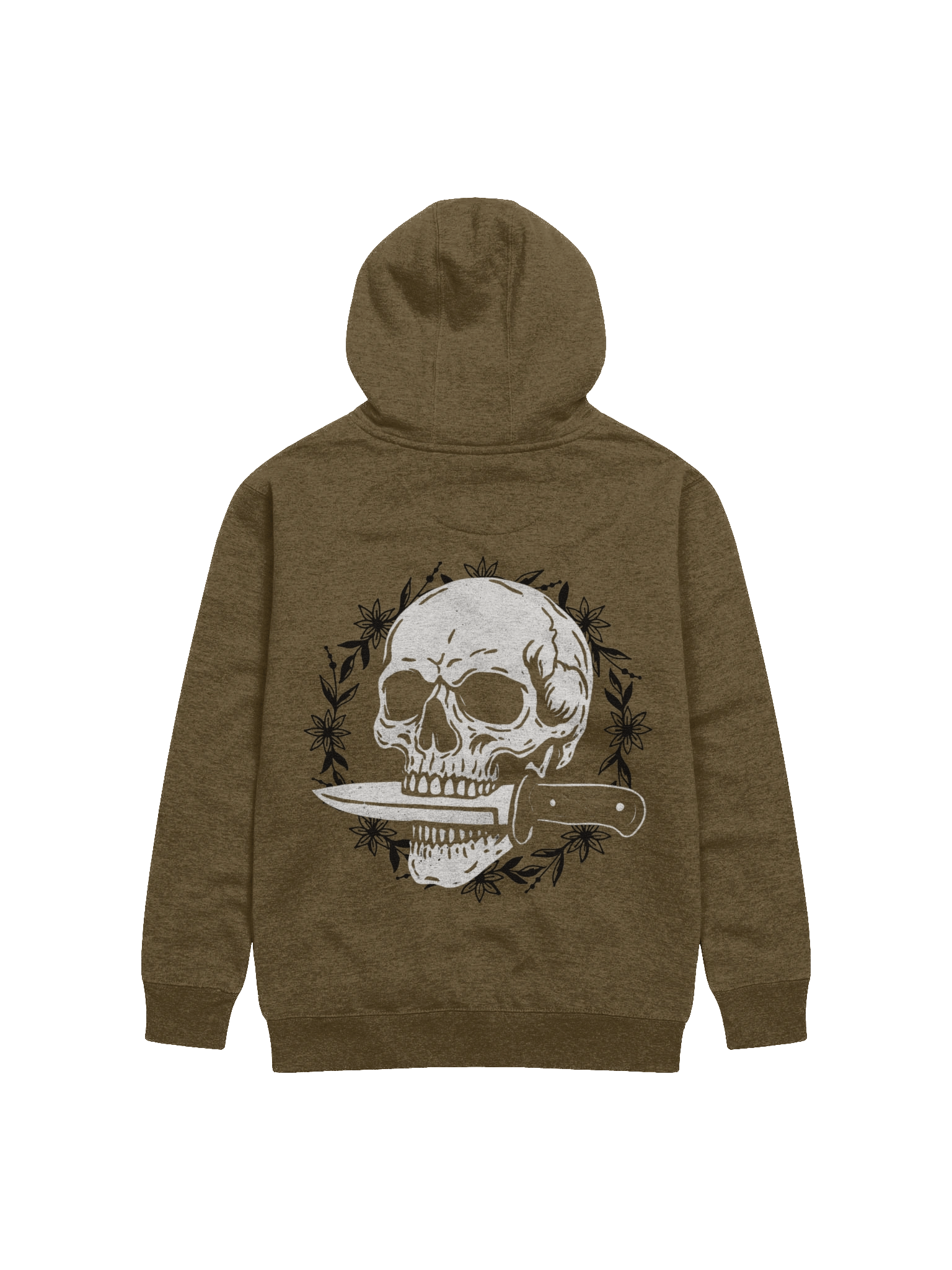 Skull & Knife - Unisex Hoodie (Military Green) product image (2)
