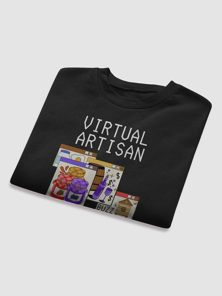 Virtual Artisan Cropped Sweatshirt - White Text product image (16)