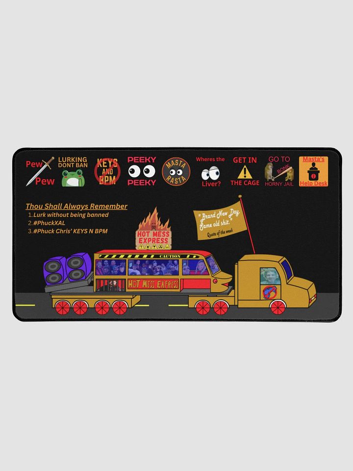 Hot N Messy Desk Mat 3 - 15.5x31.5'' product image (1)