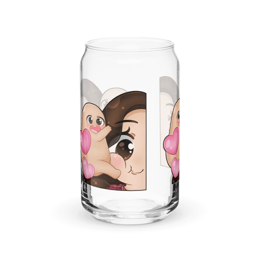 Hugs face Emote! Can- shaped glass cup product image (40)