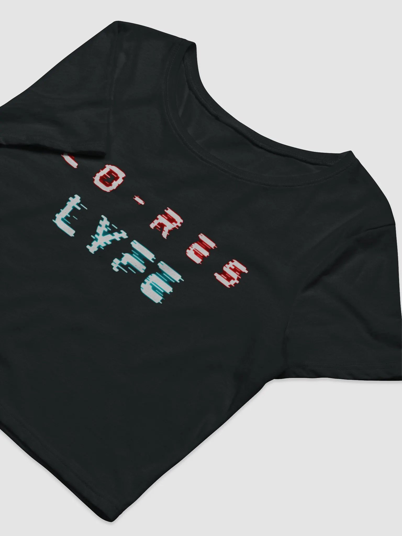 LO-RES LYFE Glitch Crop Tee product image (5)