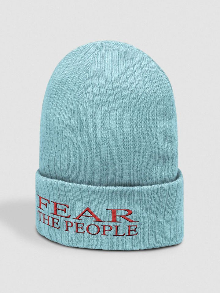 Fear The People - Red - Atlantis Ribbed Knit Beanie product image (2)