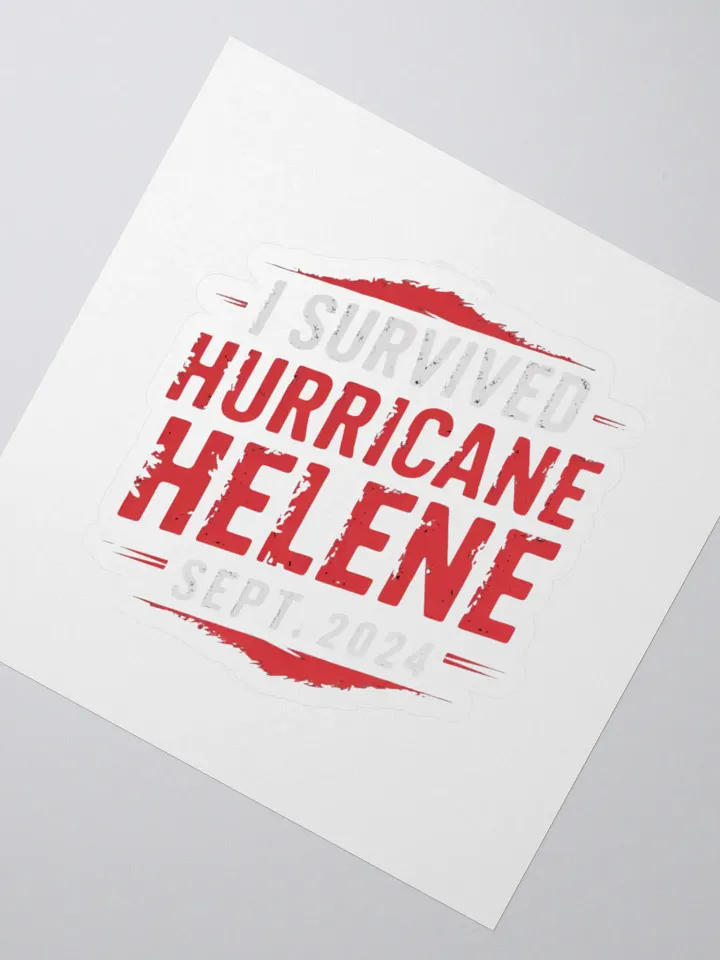 Hurricane Helene Survivor Stickers product image (2)