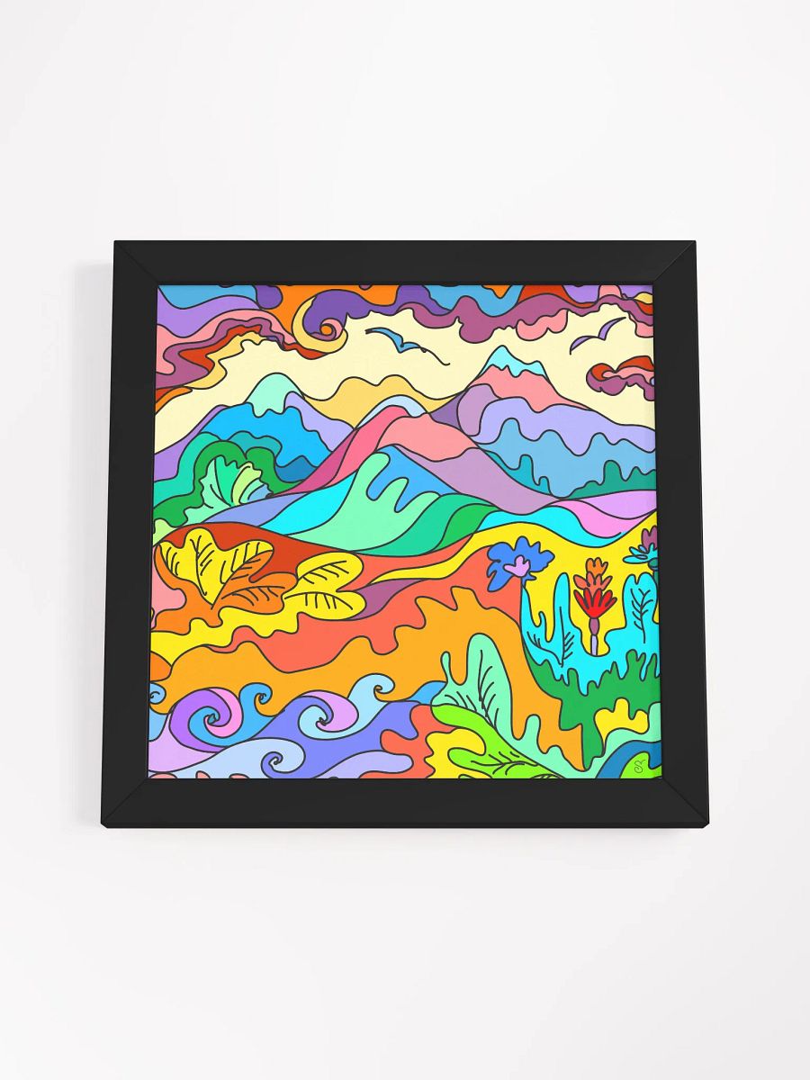 Whimsical Swirls Framed Matte Poster - Paradise Landscapes No. 1 product image (53)