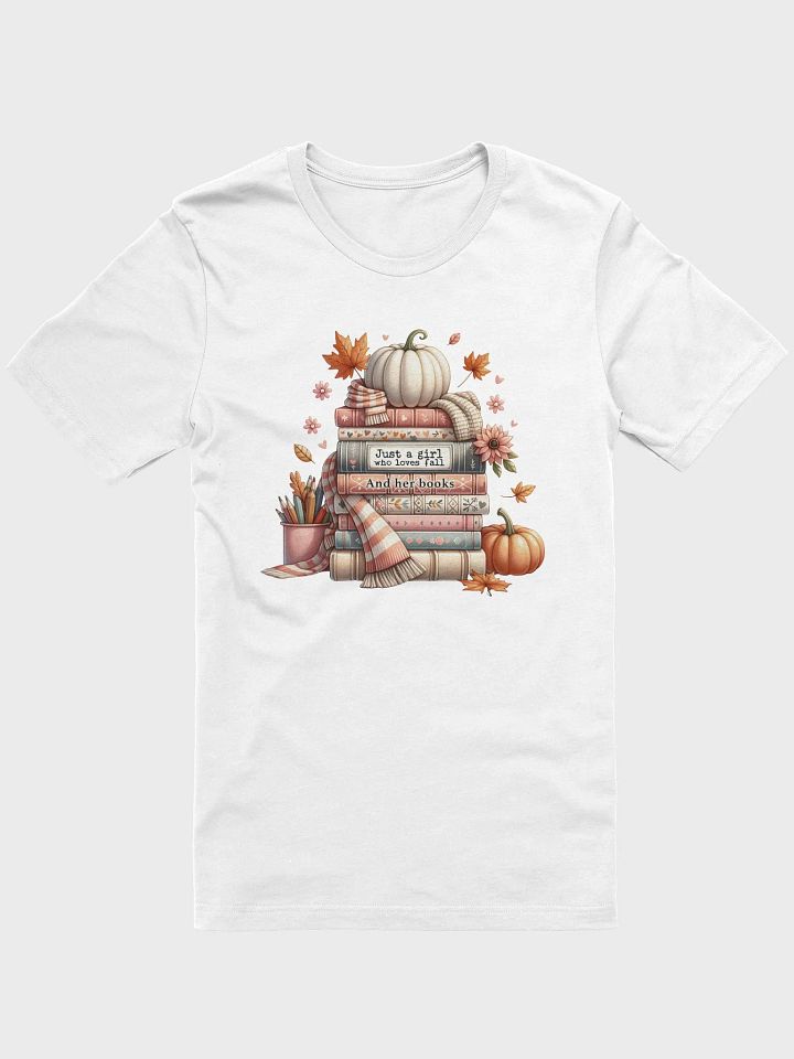 Just A Girl Who Loves Fall And Her Books T shirt product image (73)