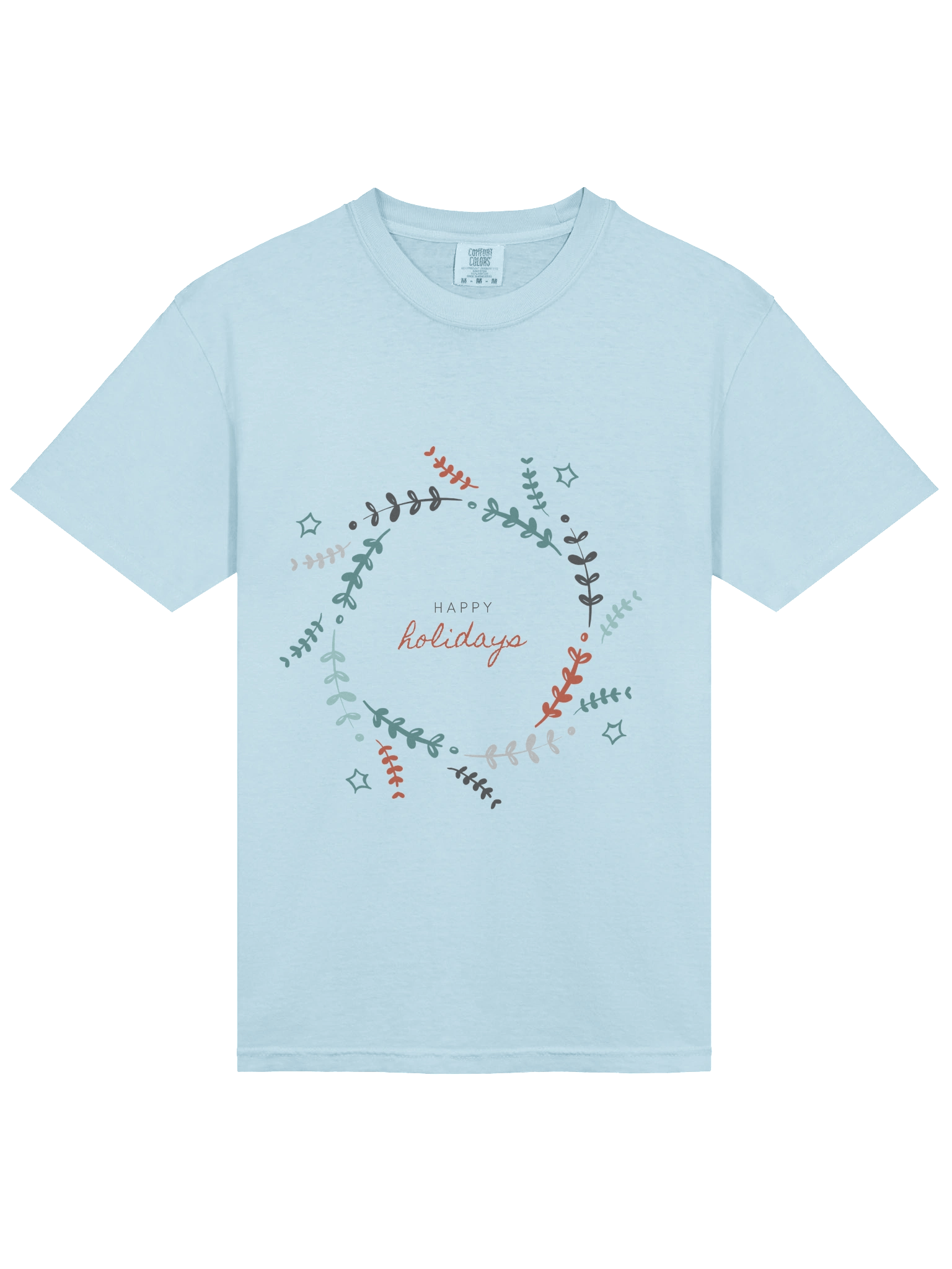 Happy Holiday Wreath T-Shirt product image (43)