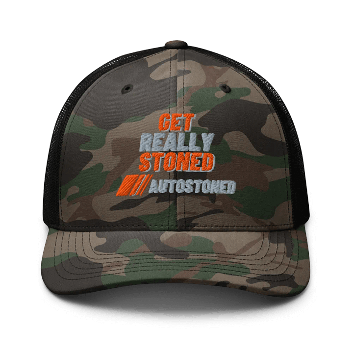 AutoStoned Camo Trucker Hat product image (1)