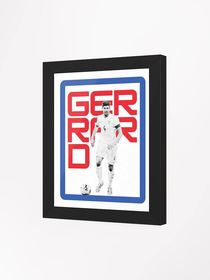 Steven Gerrard BW England Name Art Framed Print product image (2)