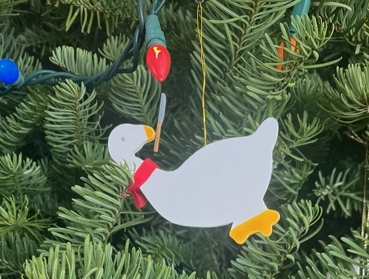 Limited Edition Untitled Goose Game Ornament product image (1)