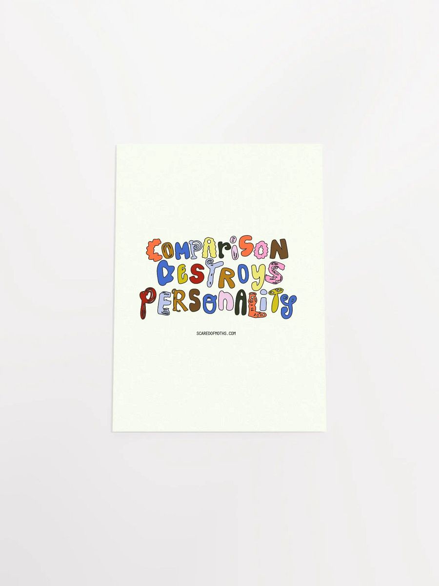 Unique Comparison Destroys Personality Typography Poster product image (22)