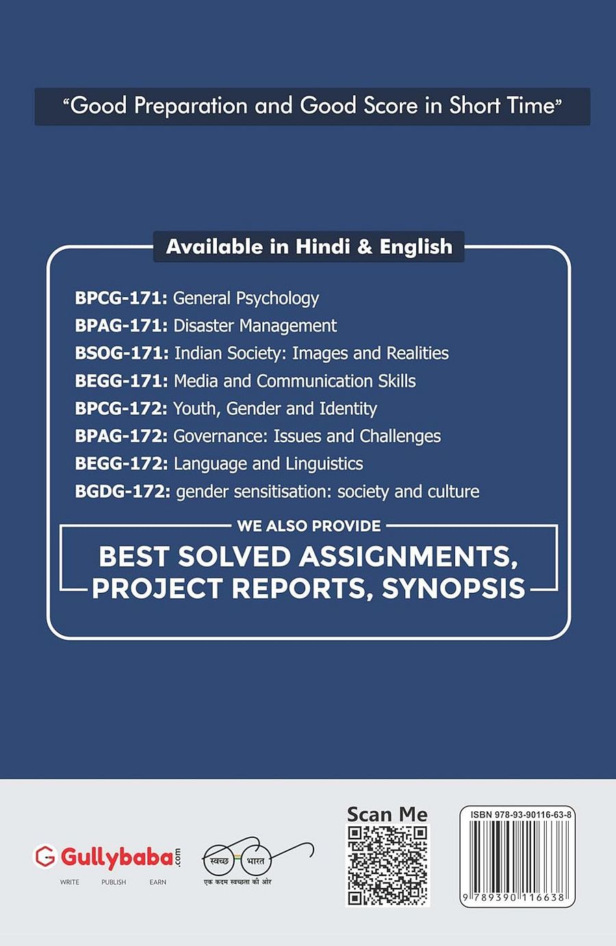 IGNOU BGDG-172 Gender Sensitization: Society and Culture product image (2)