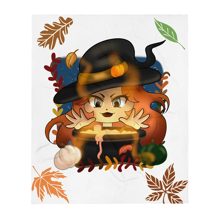 Pumpkin Witch Panda Blanket product image (13)