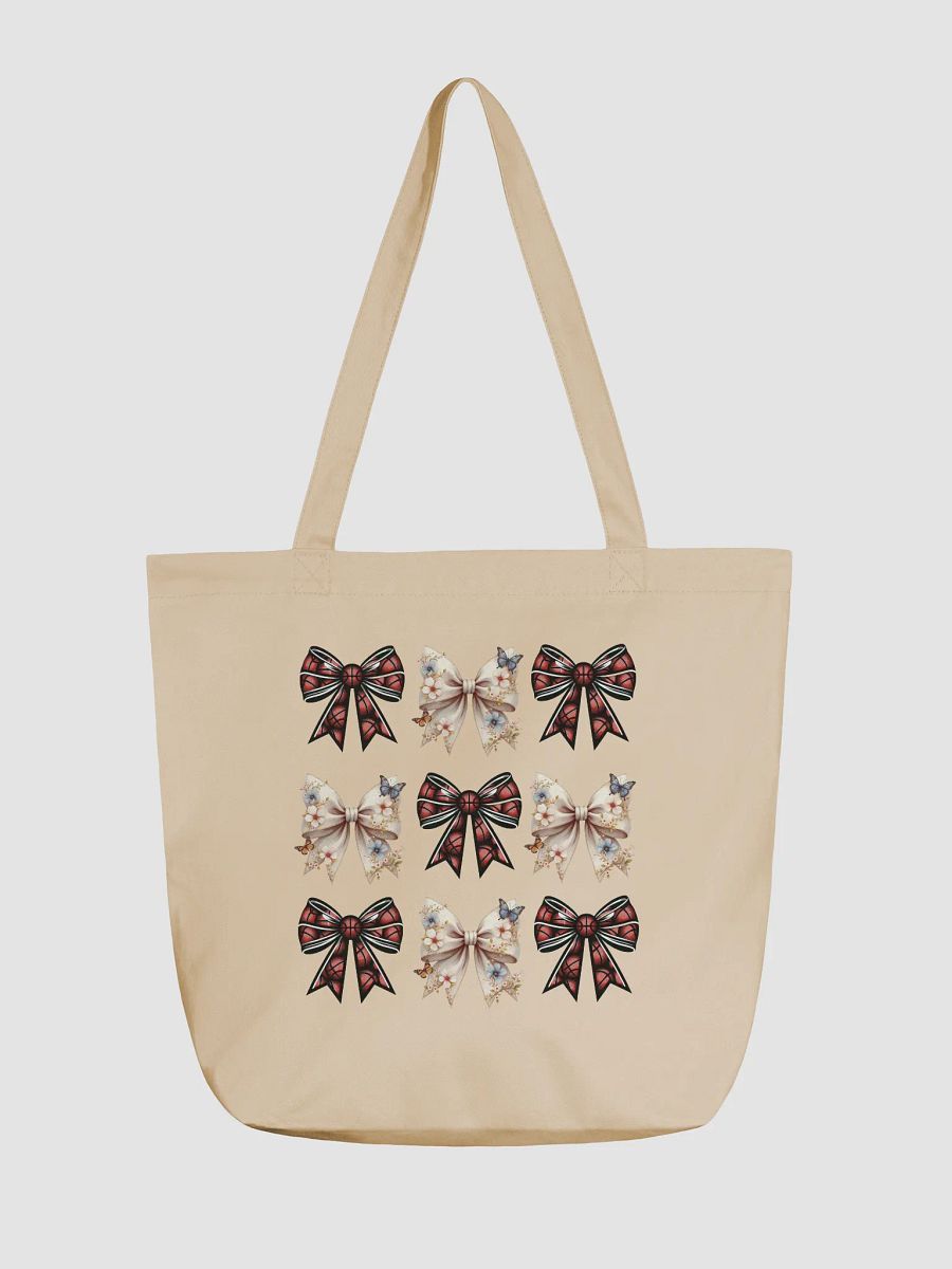 Spring Bow Basketball Whimsical Pattern Eco Tote Bag product image (5)