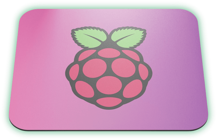 Mouse Pad with Raspberry Pi Icon (Gradient Version) product image (1)