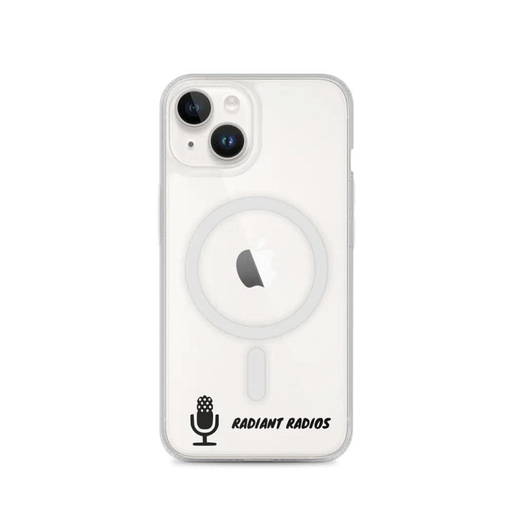 Radiant Radops Microphone Print clear iphone case product image (2)