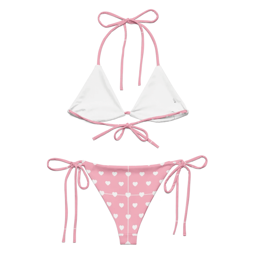 Pastel Heart Seamless Pattern String Bikini - v6 product image (5)