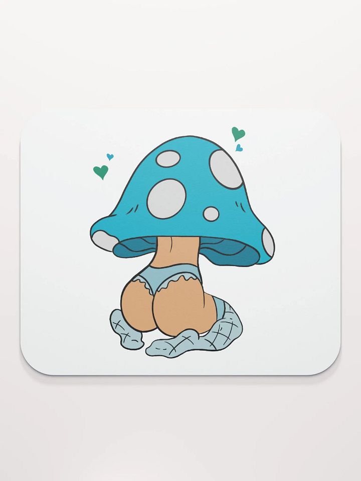 Mushroom Baddie Desk Mat - Dark Blue product image (2)