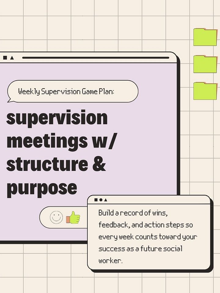 Weekly Supervision Template for Social Work Students product image (1)