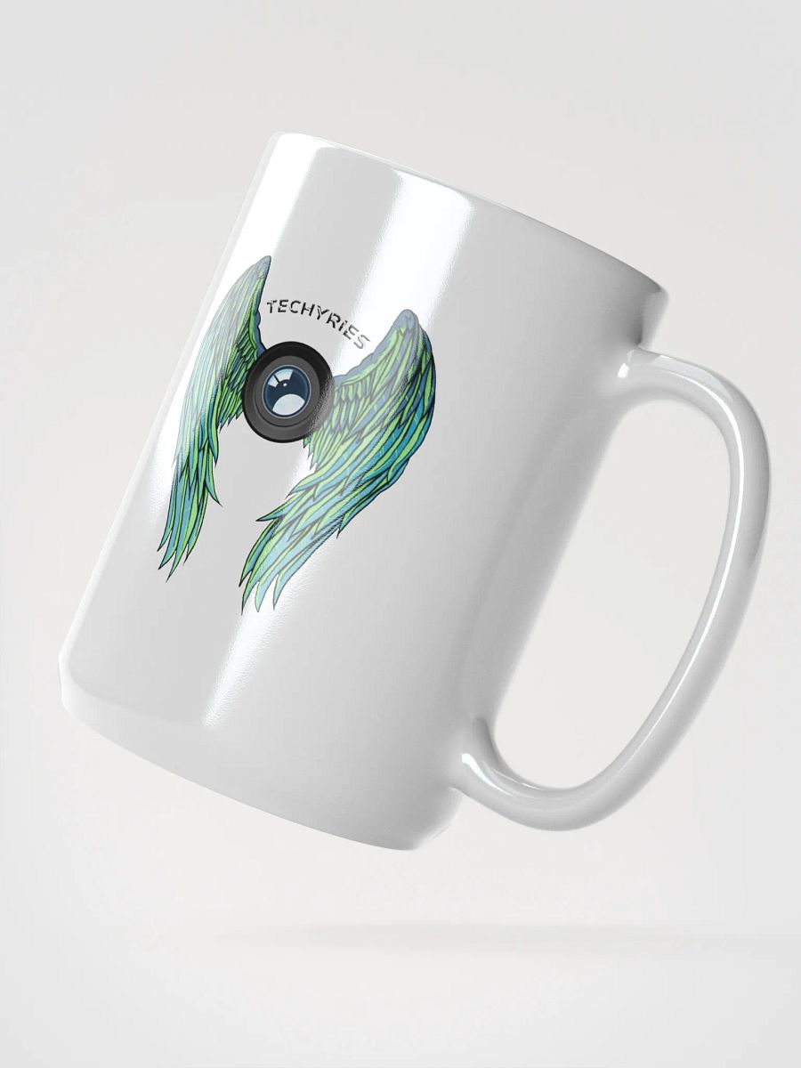Techyries Logo White Glossy Mug product image (2)