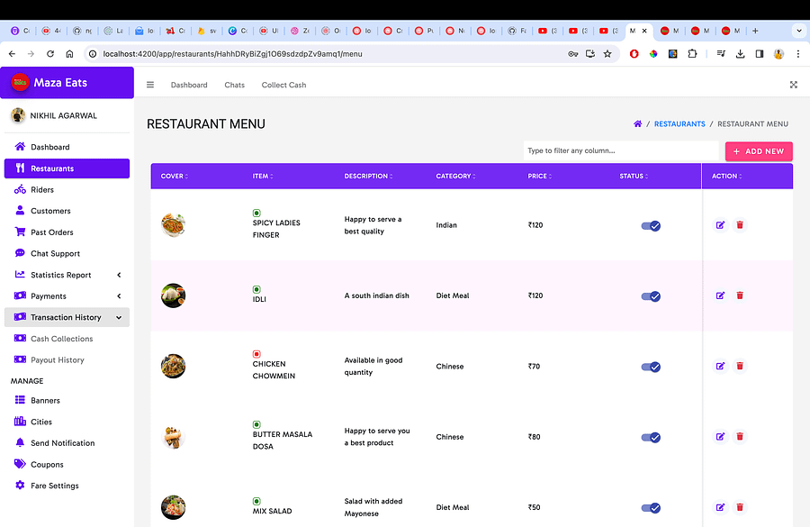 Ionic 8+ Food Delivery Apps, Angular 17+ Admin Panel with Firebase product image (3)