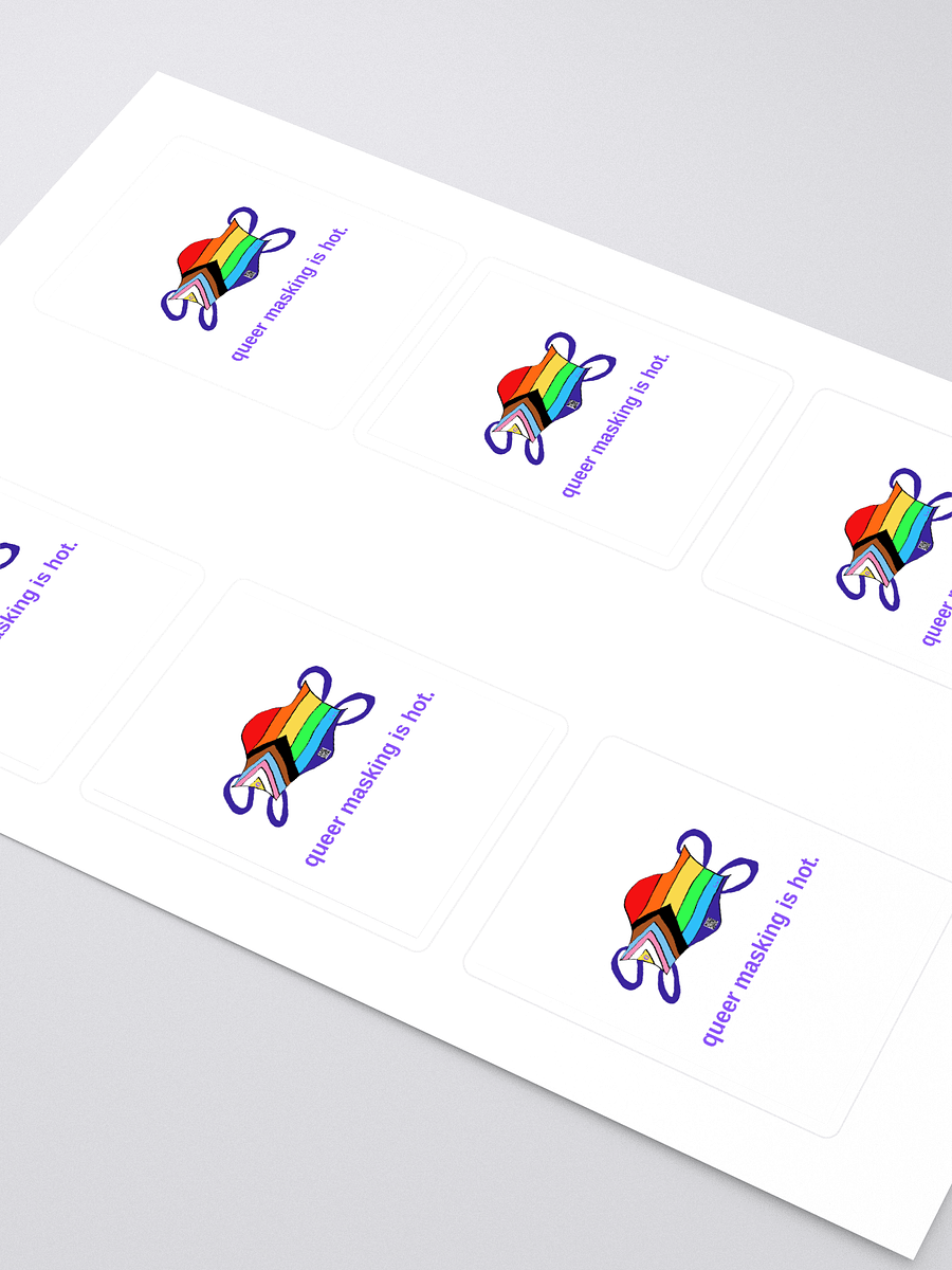 Queer Masking Is Hot sticker 6 pack product image (2)