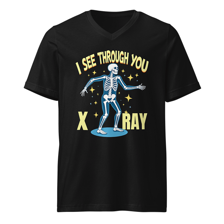 X-Ray Vision Skeleton V-Neck Tee product image (1)