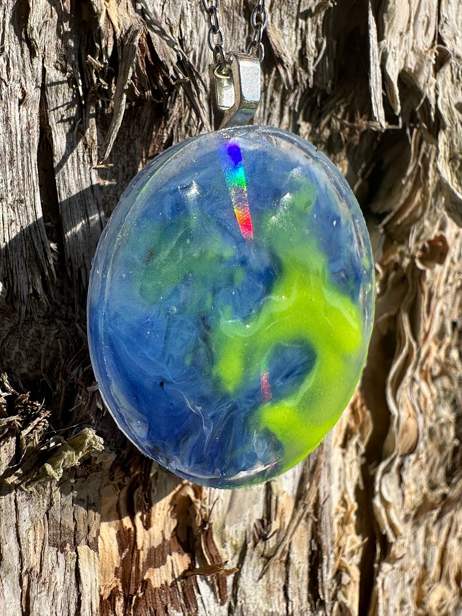 Holographic & Glow in the Dark Earth Necklace product image (4)