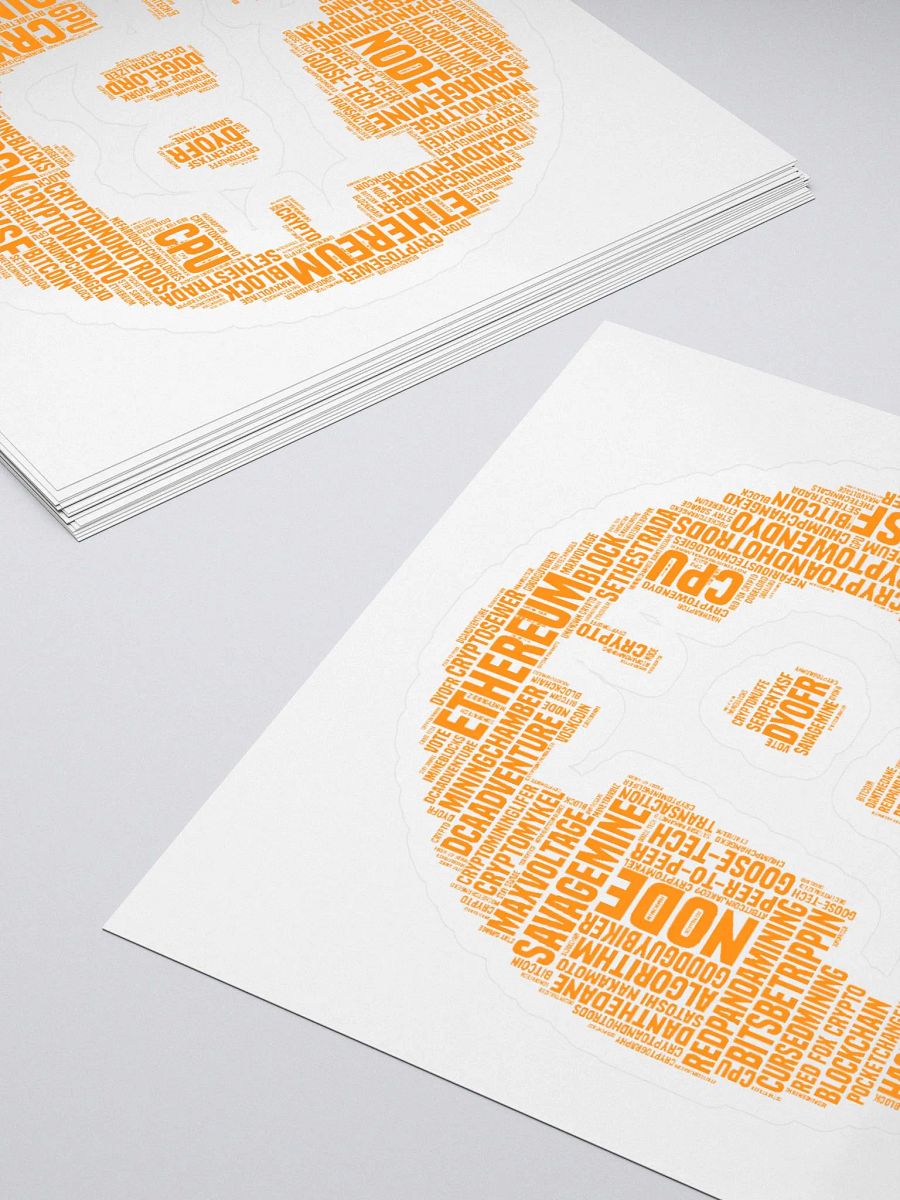 Bitcoin Logo in Words - Stickers product image (4)