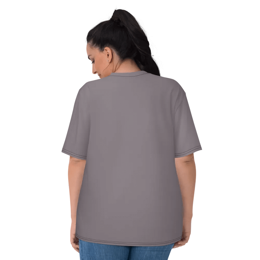 Plain Medium Gray True Summer Women's Crewneck Polyester Heavyweight Premium T-Shirt by Treasure Pie product image (7)